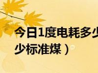 今日1度电耗多少标准煤气（今日1度电耗多少标准煤）