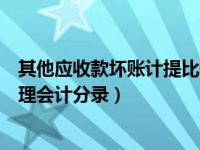 其他应收款坏账计提比例怎么计算（今日其他应收款坏账处理会计分录）