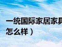 一统国际家居家具怎么样（今日一统国际家居怎么样）