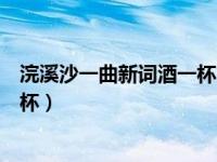 浣溪沙一曲新词酒一杯古诗视频（今日浣溪沙一曲新词酒一杯）