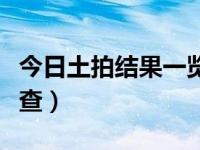 今日土拍结果一览（今日土地拍卖信息在哪里查）