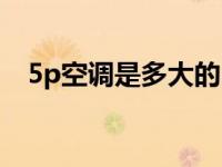 5p空调是多大的（今日5p空调功率多大）