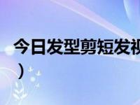 今日发型剪短发视频（今日短发适合什么脸型）