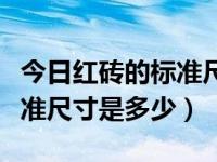 今日红砖的标准尺寸是多少呢（今日红砖的标准尺寸是多少）