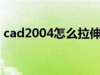 cad2004怎么拉伸（今日cad怎么拉伸图形）