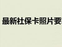 最新社保卡照片要求（今日社保卡照片要求）