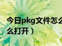 今日pkg文件怎么打开使用（今日pkg文件怎么打开）