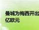 曼城为梅西开出了一份5年合同 税前年薪为1亿欧元