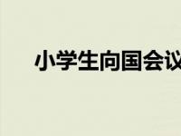 小学生向国会议员展示农场的发明设计